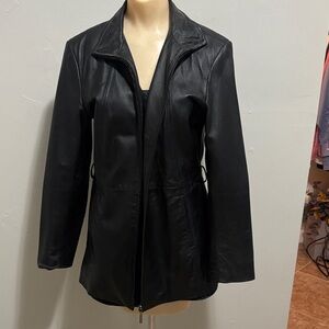 Worthington Women's Classic Black Leather Jacket